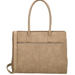 Schoudertassen|Damestassen>Zebra Trends Noa Laptopbag sand