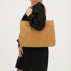 Schoudertassen|Damestassen>Zebra Trends Noa Laptoptas camel