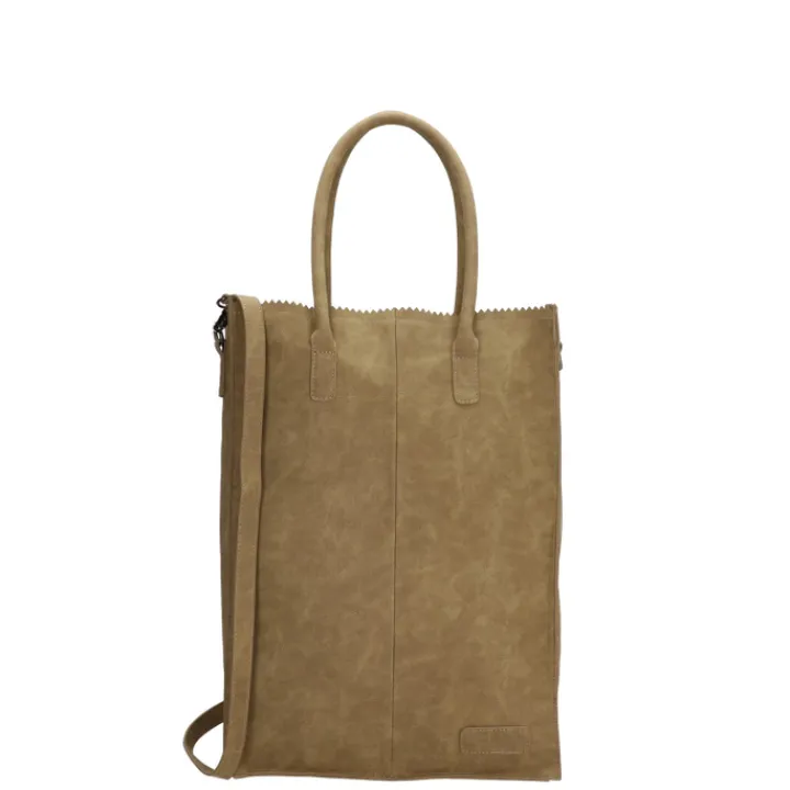 Shoppers|Damestassen>Zebra Trends Rosa XL Shopper olijfgroen