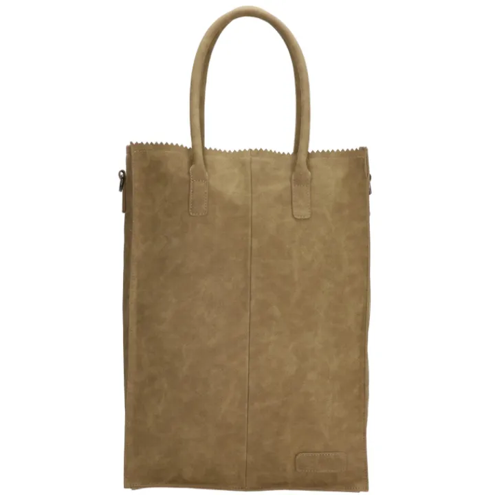 Shoppers|Damestassen>Zebra Trends Rosa XL Shopper olijfgroen