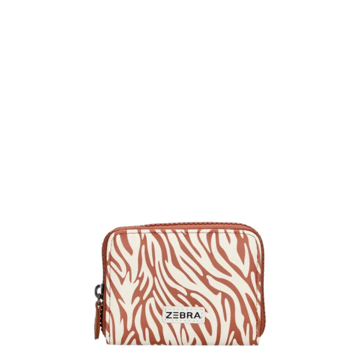 Mini Portemonnees|Kleine Portemonnees>Zebra Trends Saar Wallet zebra brown