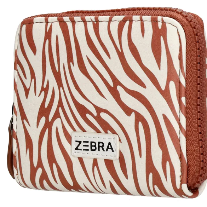 Mini Portemonnees|Kleine Portemonnees>Zebra Trends Saar Wallet zebra brown