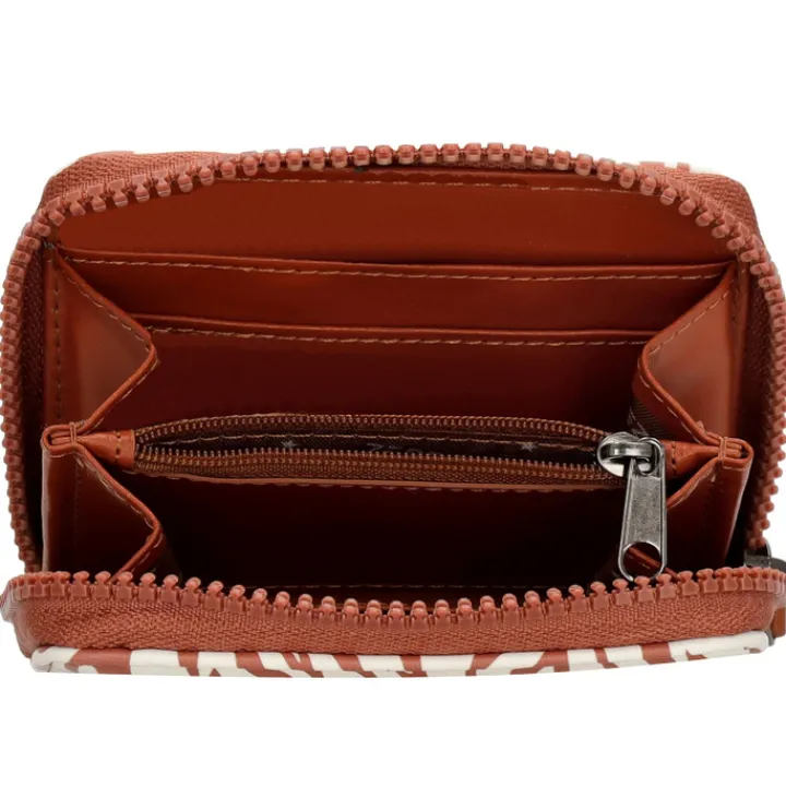 Mini Portemonnees|Kleine Portemonnees>Zebra Trends Saar Wallet zebra brown