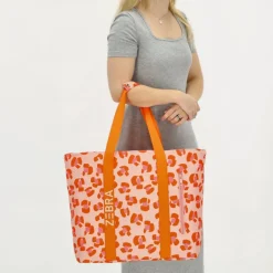 Strandtassen|Damestassen>Zebra Trends Sally Beach Cooling Bag pink cheetah
