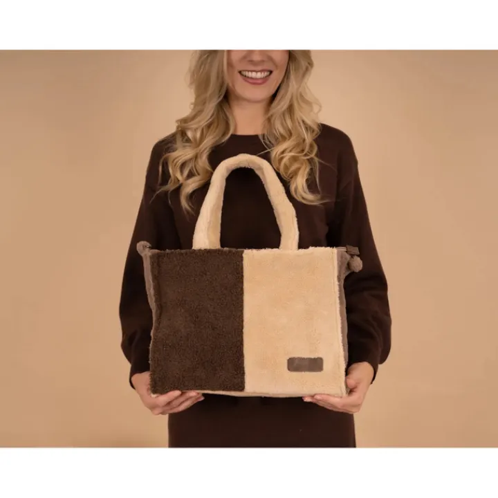 Handtassen|Damestassen>Zebra Trends Teddy Denise Handtas M donkerbruin