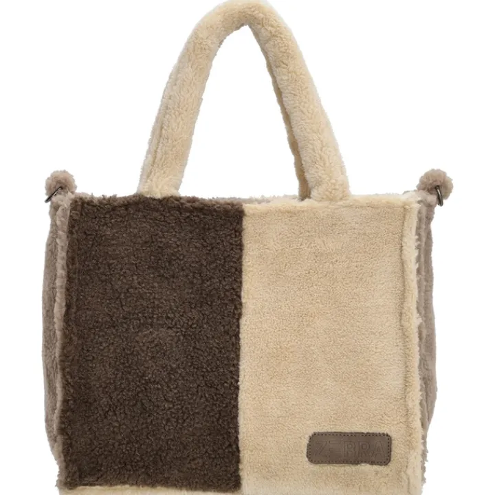 Handtassen|Damestassen>Zebra Trends Teddy Denise Handtas M donkerbruin