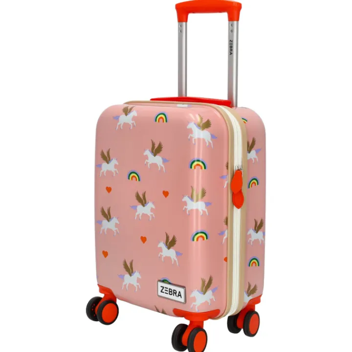 Kindertrolleys|Kinderkoffers>Zebra Trends Travel Kinderkoffer roze