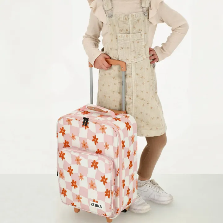 Kindertrolleys|Kinderkoffers>Zebra Trends Trolley Adventure flower old pink