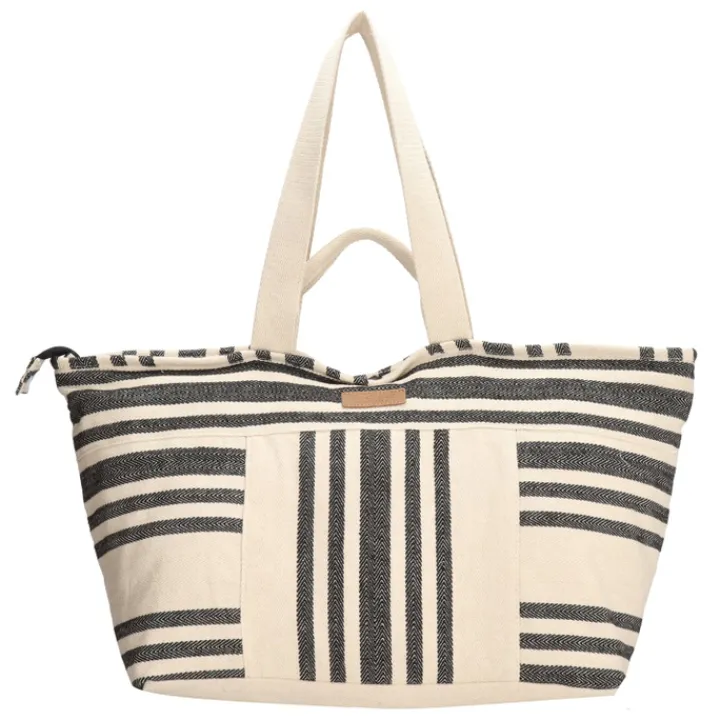 Strandtassen|Damestassen>Zebra Trends Vintage Ocean Strandtas black